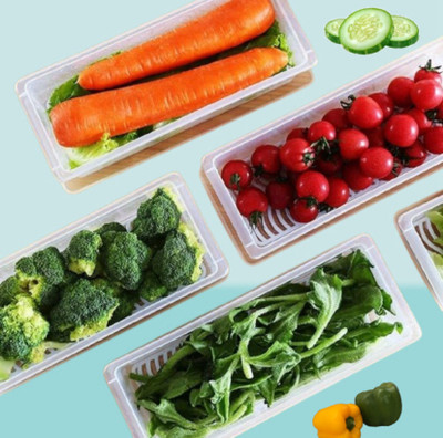 MAXIITOOLII Plastic Fridge Container  - 1500 ml(Pack of 6, Clear)