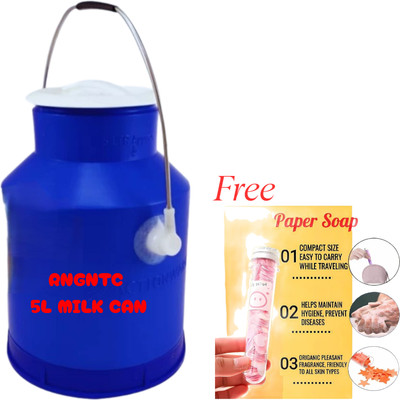 Silver tech Plastic Milk Container  - 5 L(Multicolor)