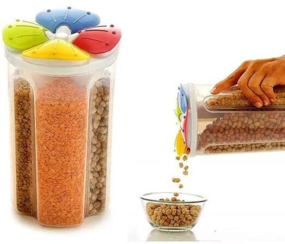 SWARAA Plastic Grocery Container  - 1.5 L(Multicolor)
