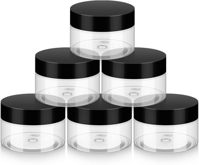 Leela Plastic Utility Container  - 50 g(Pack of 6, Clear)