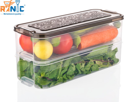 RANIC Plastic Grocery Container  - 2000 ml(Black)