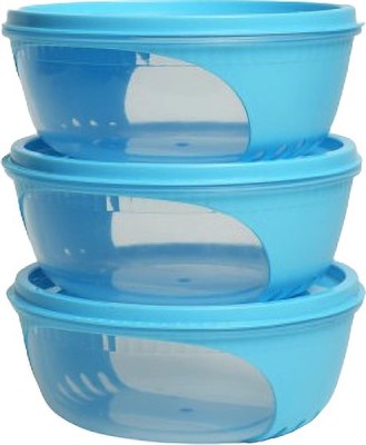 Unica Plastic Utility Container  - 1150 ml(Pack of 3, Blue)