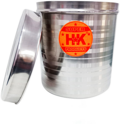 Super HK Steel Grocery Container  - 4.5 L(Silver)