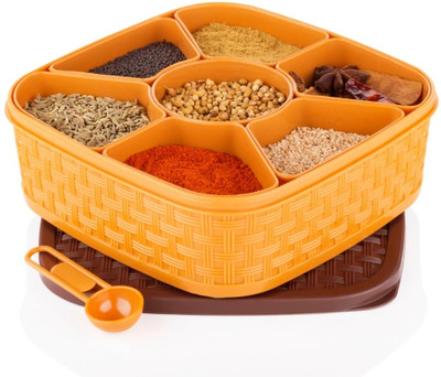 ADMONITION Plastic Grocery Container  - 1500 ml(Brown, Beige)
