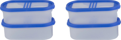 Cutting EDGE Plastic Grocery Container  - 525 ml(Pack of 4, Blue)