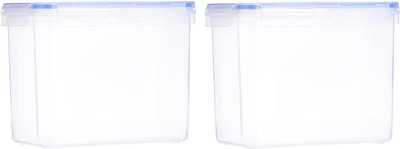 N H Enterprise Plastic Utility Container  - 3570 ml(Pack of 2, White)