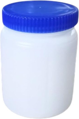 SHUBHAM ENTERPRISE Plastic Cookie Jar  - 1 L(White, Blue)