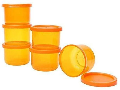 Cutting EDGE Plastic Grocery Container  - 150 ml(Pack of 6, Orange)