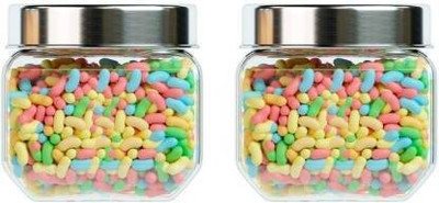 Femora Glass Utility Container  - 850 ml(Pack of 2, Clear)