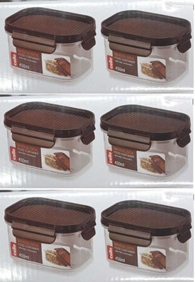 cello Plastic Utility Container  - 450 ml(Pack of 6, Grey)