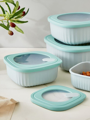 ShubhEcomm Plastic Grocery Container  - 5100 ml(Blue)