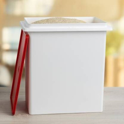 TUPPERWARE Plastic Grocery Container  - 10 L(White)