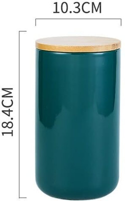 The Better Home Ceramic Tea Coffee & Sugar Container  - 1000 ml(Green)
