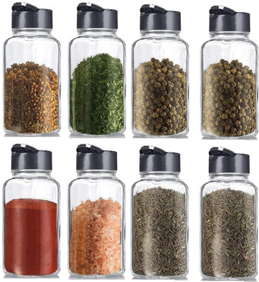 AAWAD Glass Utility Container  - 120 ml(Pack of 8, Clear)