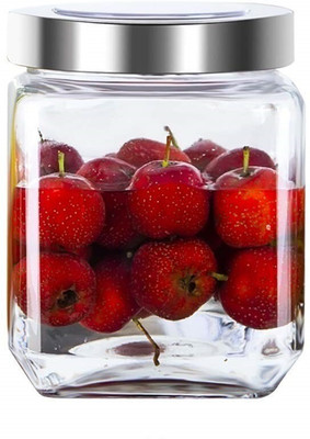 GOOD TO GREAT CREATION Glass Grocery Container  - 500 ml(Pack of 6, Clear)