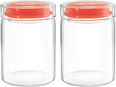 TREO Glass Utility Container  - 800 ml(Pack of 2, Clear)