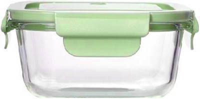 IndusBay Glass Grocery Container  - 520 ml(Green)