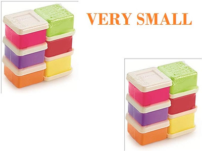 rushabh collections Plastic Utility Container  - 30 ml(Pack of 12, Multicolor)