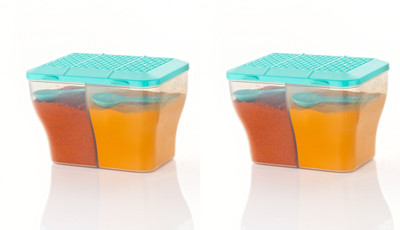 MAGICSPOON Polypropylene Utility Container  - 2000 ml(Pack of 2, Blue, Green, Multicolor)