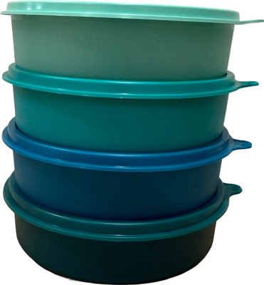 TUPPERWARE Plastic Fridge Container  - 500 ml, 500 ml, 500 ml, 500 ml(Pack of 4, Blue, Light Green, Light Blue, Green)