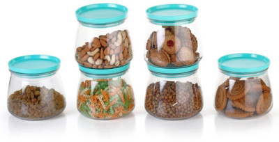 Raghuandan Plastic Grocery Container  - 800 ml(Pack of 6, Blue)