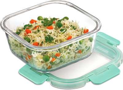 Allo Glass Fridge Container  - 800 ml(Green)
