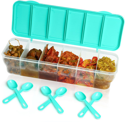 MAGICSPOON Polypropylene Pickle Jar  - 1500 ml(Light Blue)
