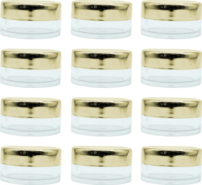 PHARCOS Plastic Utility Container  - 8 g(Pack of 12, Clear)