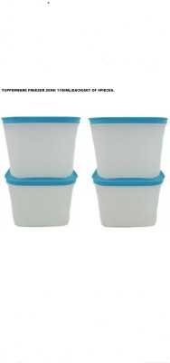 TUPPERWARE Plastic Fridge Container  - 1100 ml(Pack of 4, White, Light Blue)