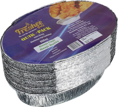Freshee Aluminium Utility Container  - 600 ml(Silver)