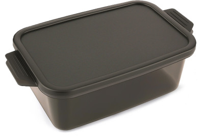 Kevin Plastic Fridge Container  - 1100 ml(Pack of 6, Black)