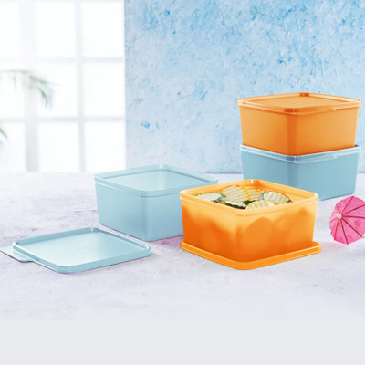 TUPPERWARE Plastic Utility Container  - 1200 ml(Pack of 4, Multicolor)