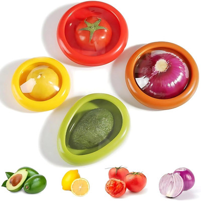 Zwerlin Plastic, Silicone Fridge Container  - 100 ml(Pack of 4, Multicolor)