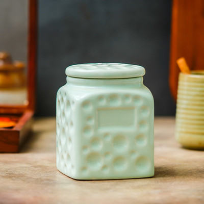 The Transit Story Ceramic Utility Container  - 750 ml(Green)