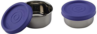 Signoraware Steel Utility Container  - 100 ml(Pack of 2, Violet)