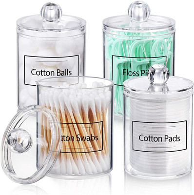 Quakzapp Plastic Utility Container  - 280 g(Pack of 4, White)