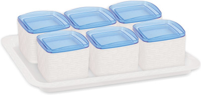 Porpoise Plastic Utility Container  - 500 ml(Pack of 7, White)