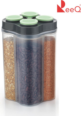 ReeQ Plastic Grocery Container  - 2500 ml(Light Green)