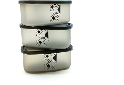 Dekor-Kase Plastic Utility Container  - 190 ml(Pack of 3, Grey)