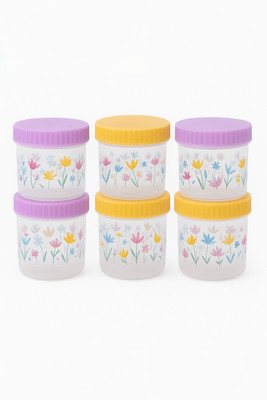 Radha Plastic Utility Container  - 300 ml(Pack of 6, Multicolor)