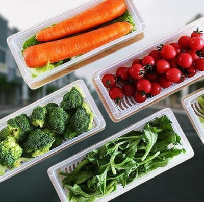 Zubix Plastic Fridge Container  - 1500 ml(Pack of 5, Clear)