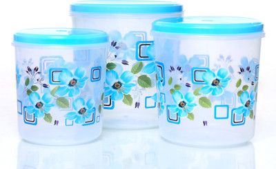 AMAZE ACTIONWARE Plastic Grocery Container  - 5 L, 7 L, 10 L(Pack of 3, Blue)