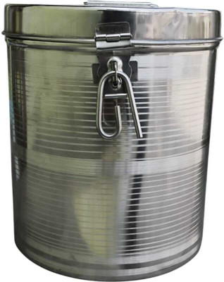 Lalit Stainless Steel Grocery Container  - 7.5 L(Silver)