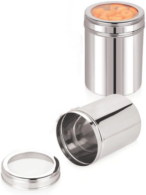 TRISHVAR Stainless Steel Utility Container  - 200 g(Pack of 2, Silver)