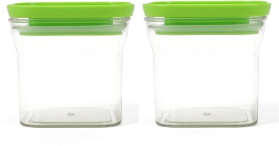 VRP Plastic Grocery Container  - 600 ml(Pack of 2, Green)