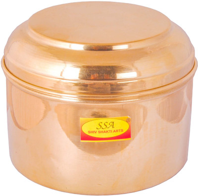Shivshakti Arts Brass Utility Container  - 1500 ml(Yellow)