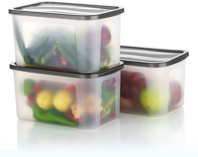 DCI Plastic Fridge Container  - 2000 ml(Pack of 3, Multicolor)