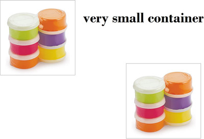 rushabh collections Plastic Utility Container  - 40 ml(Pack of 12, Multicolor)