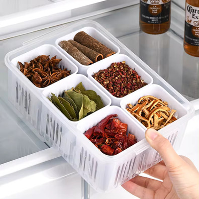 Morbrix Plastic Fridge Container  - 2000 ml(Pack of 2, White)
