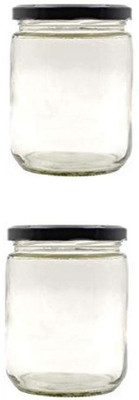 AFAST Glass Utility Container  - 500 ml(Pack of 2, Clear)
